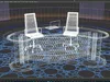 3D model News TV Studio Modular Broadcast Set with Curved LED Walls VR ...