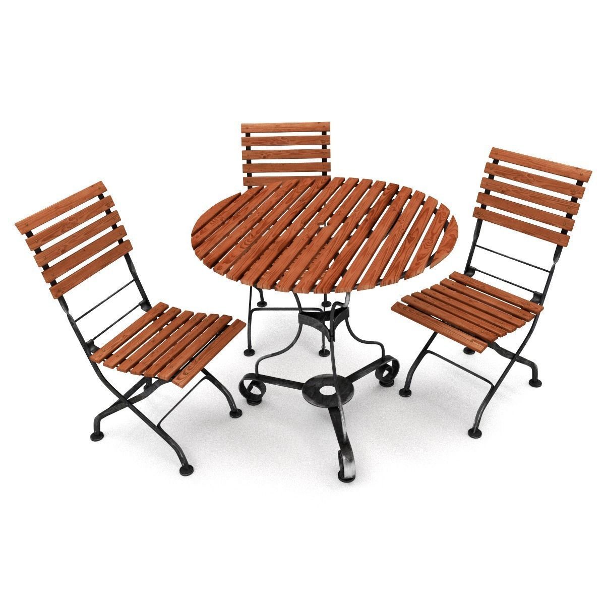 Garden furniture set 3D model