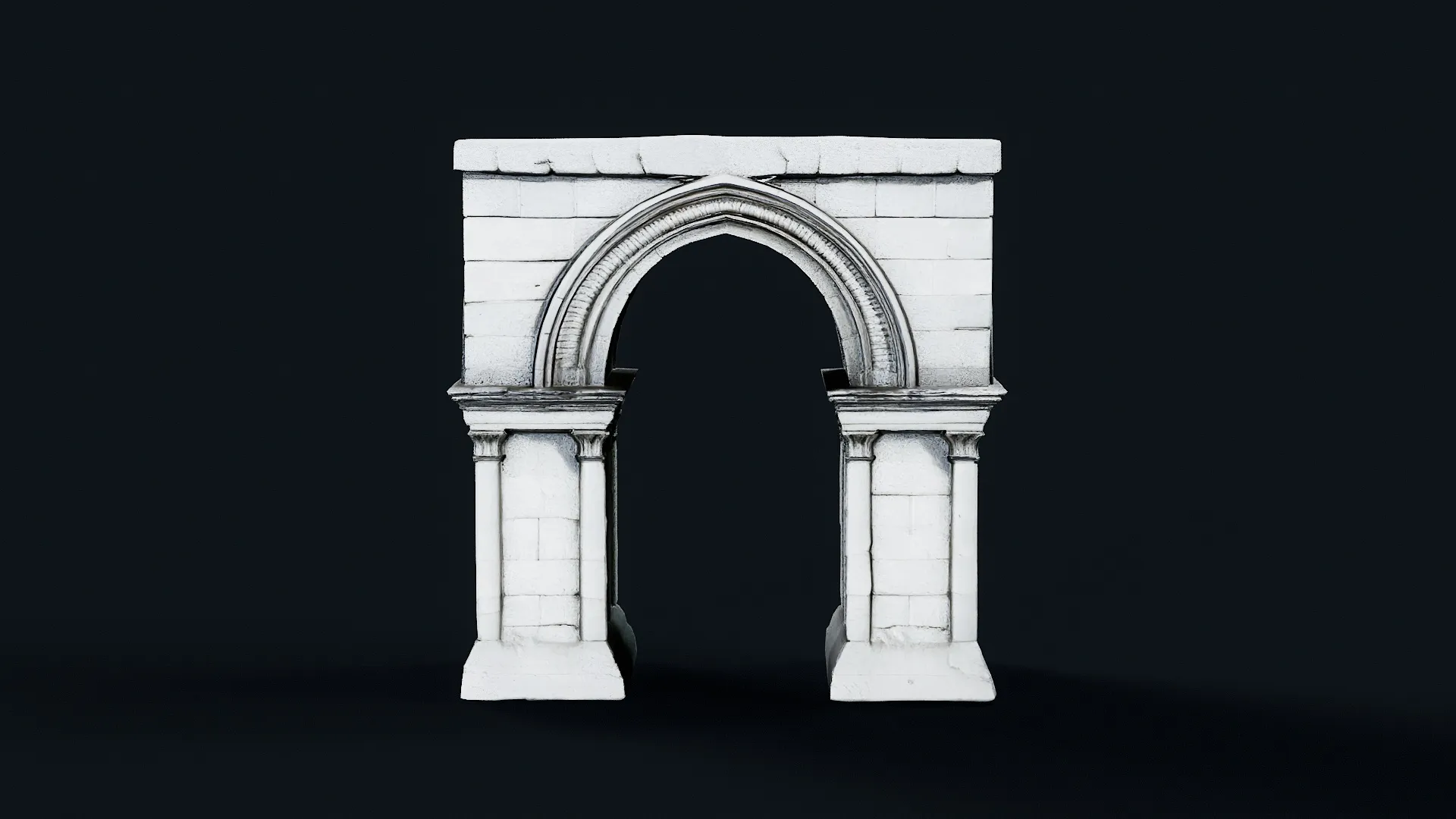 Low Poly Model Build 3D model Vinc Arch Base 10 VR / AR / low-poly | CGTrader