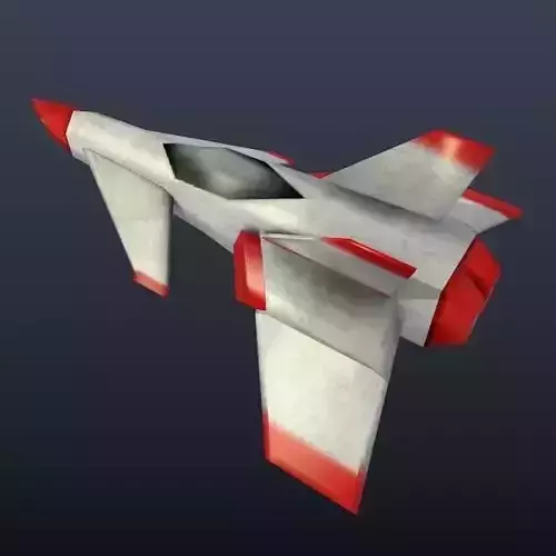 Lowpoly spaceship concept