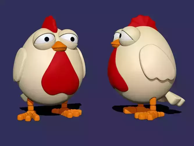 Lazy Chicken Free 3D print model