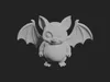 Cute Chubby Bat Figurine 3D model 3D printable | CGTrader
