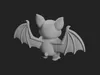 Cute Chubby Bat Figurine 3D model 3D printable | CGTrader