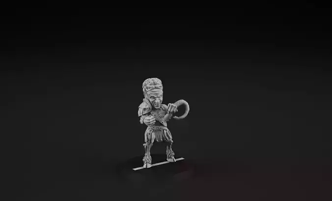 Goblin 7 miniature of man holding sword