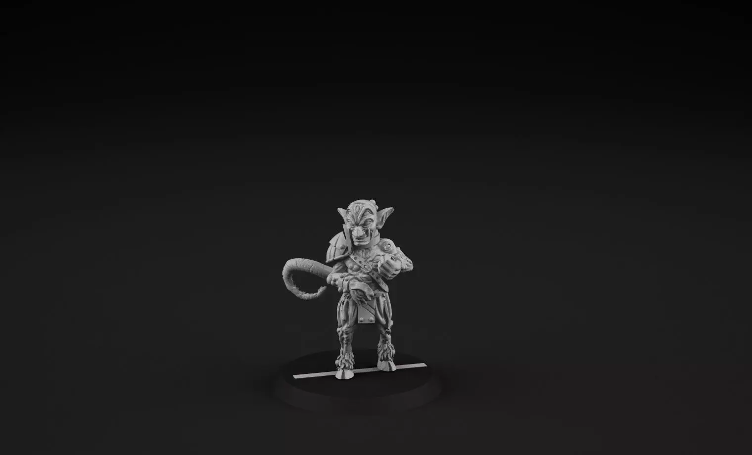 Goblin 8 miniature figure 3D print model_0