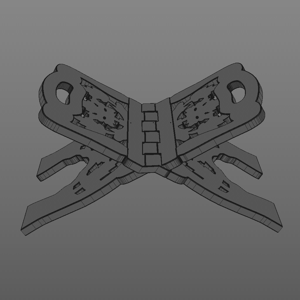 Holy Book Reading Table  with Extra LowPoly version Low-poly 3D model_4