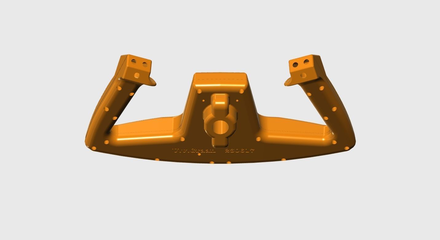 Editable Cessna 172 Yoke for flight simulator 3D print model_6