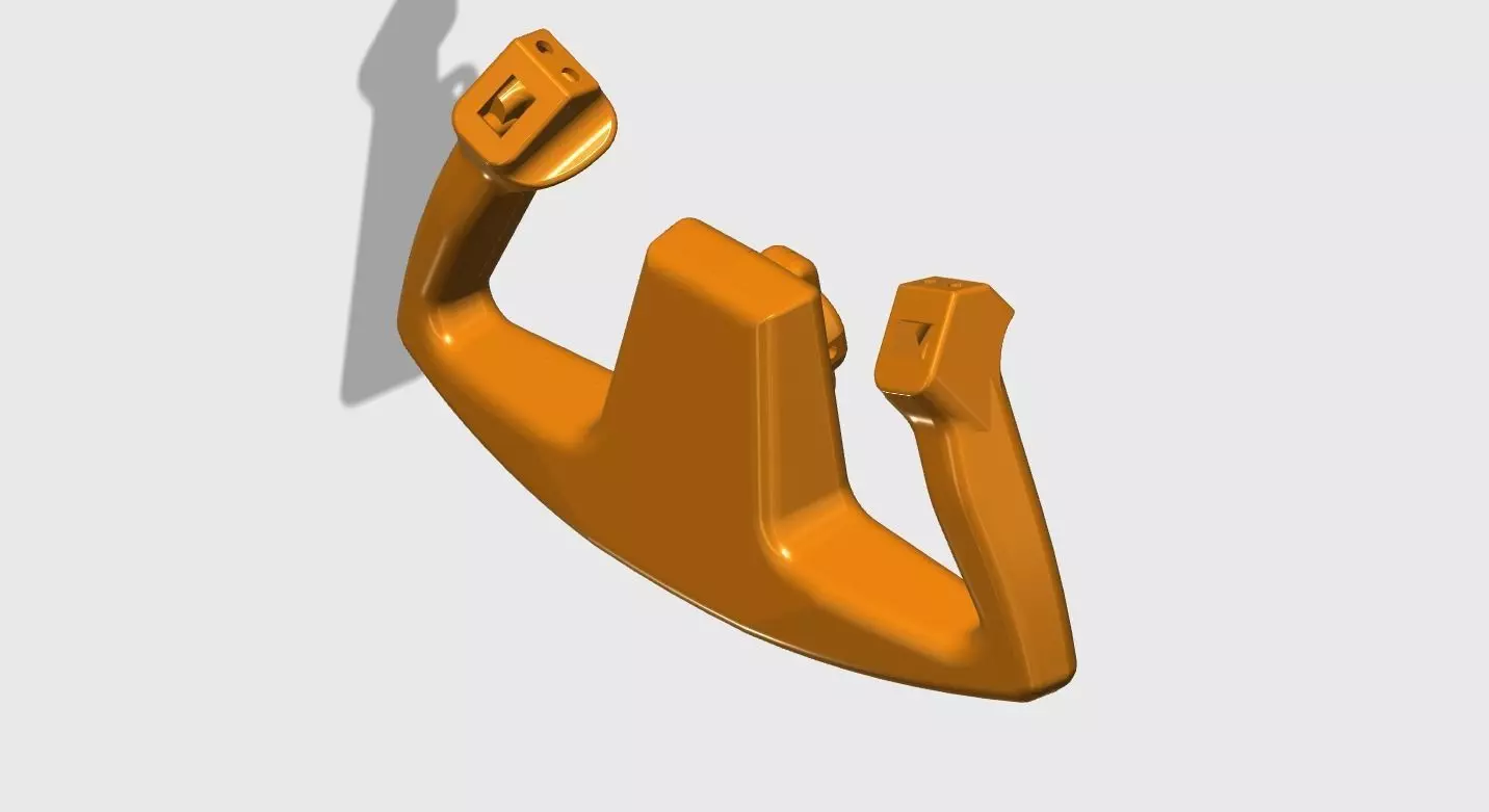 Editable Cessna 172 Yoke for flight simulator 3D print model_0