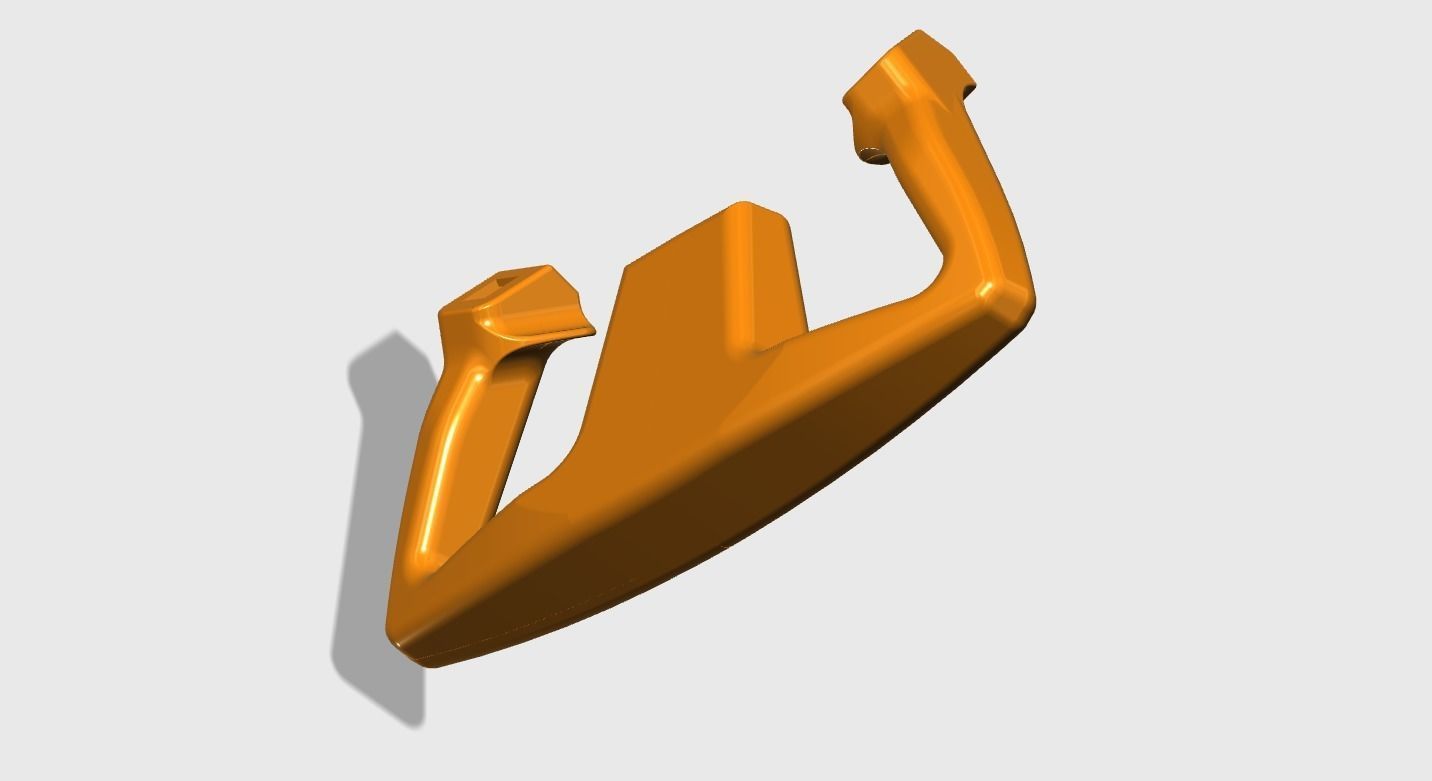 Editable Cessna 172 Yoke for flight simulator 3D print model_3