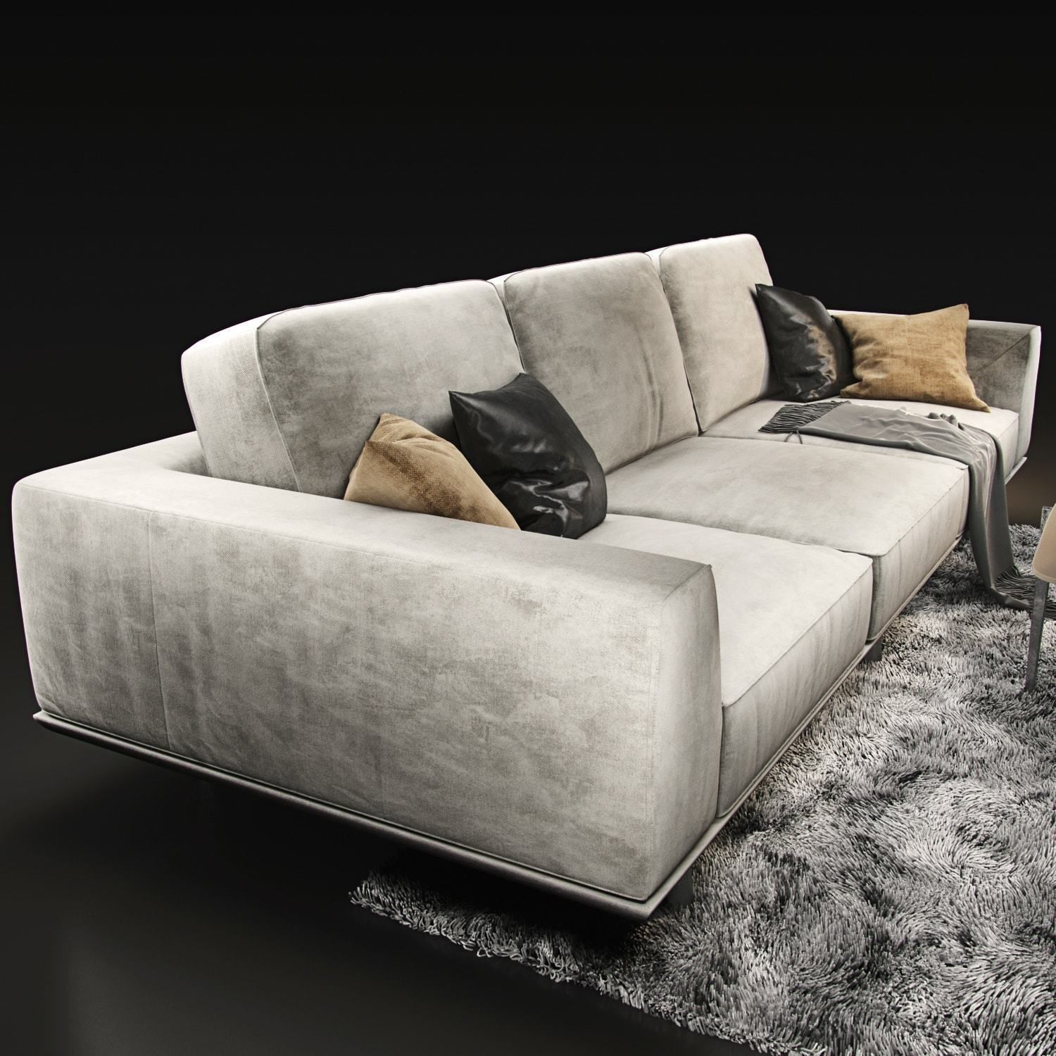 Sofa natuzzi Gio 2912 3D model_4