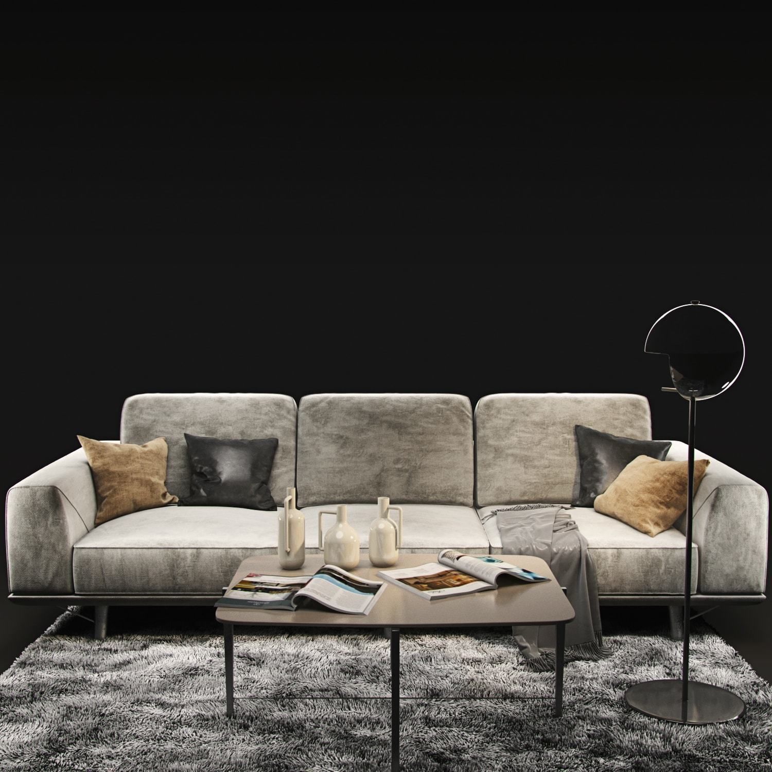 Sofa natuzzi Gio 2912 3D model_5