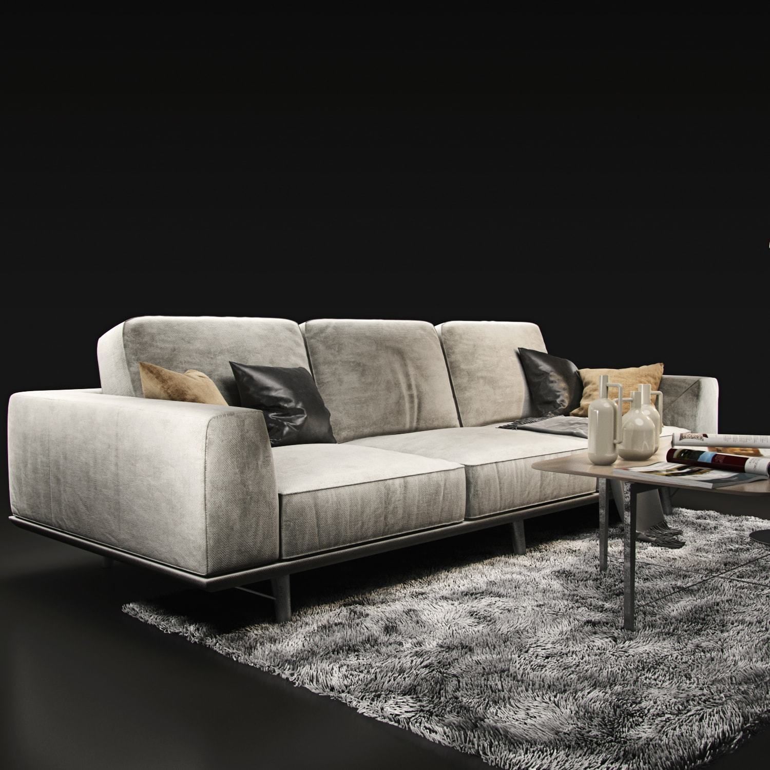 Sofa natuzzi Gio 2912 3D model_6