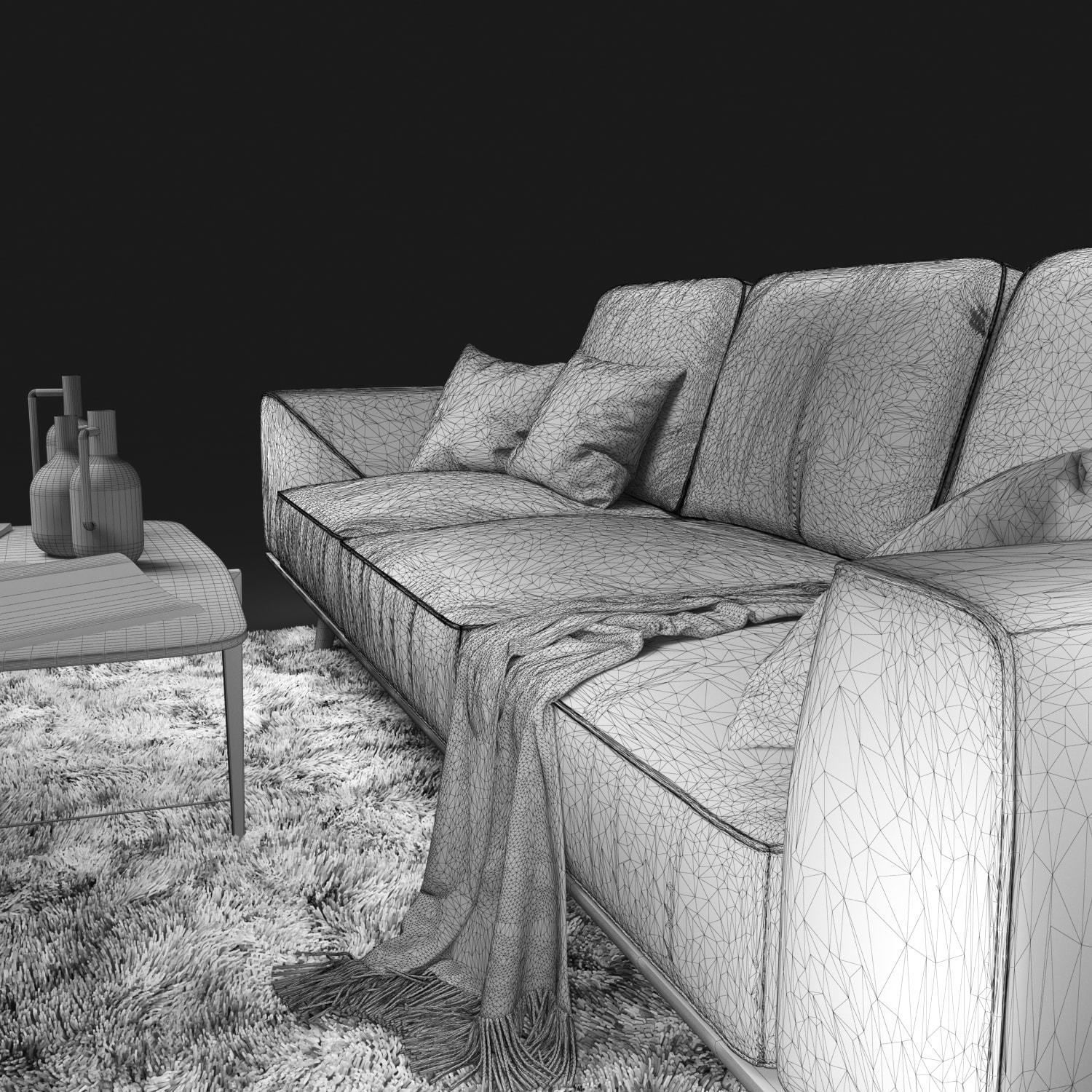 Sofa natuzzi Gio 2912 3D model_7
