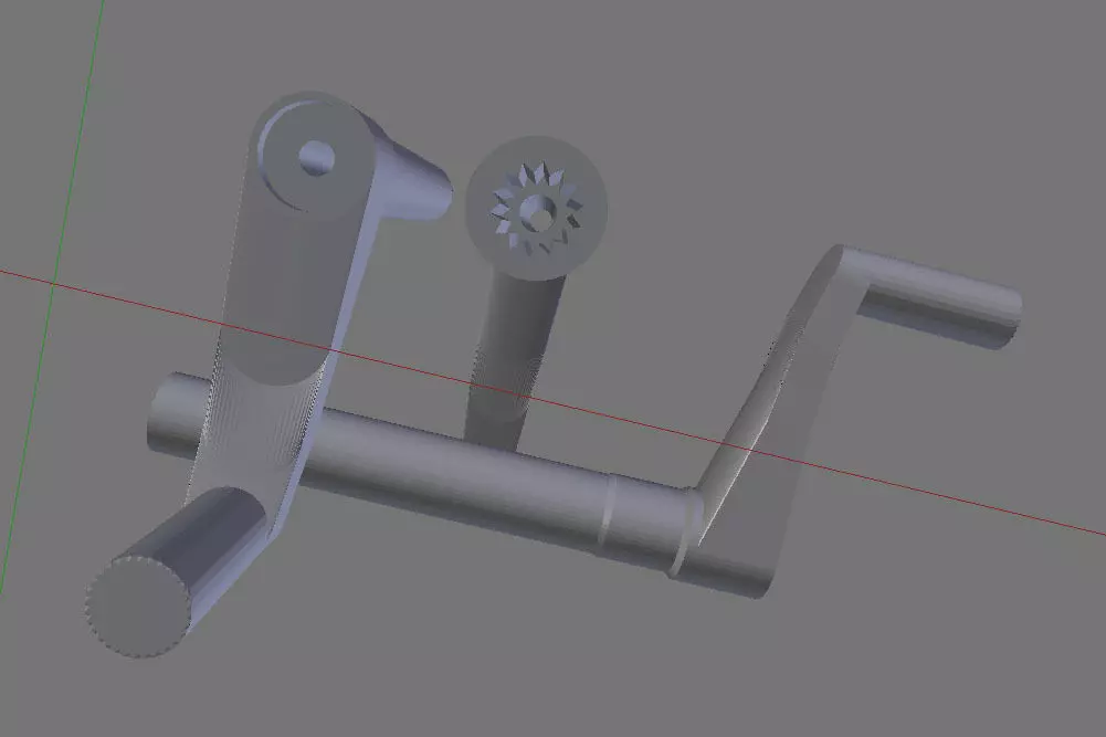 Window Crank 7 75 cm 3 3D print model_0