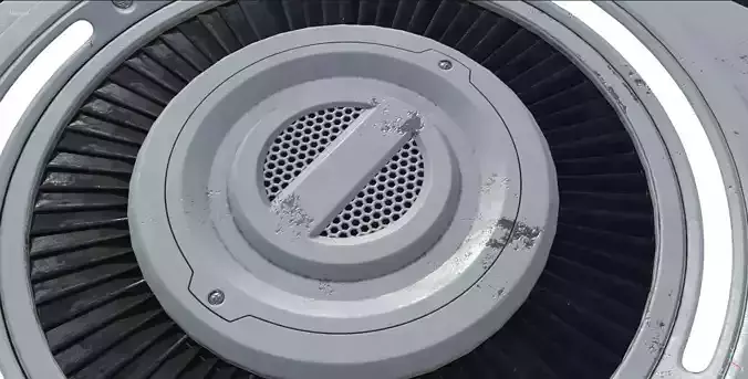 Sci-fi Ventilation Game Ready Low-poly 3D model