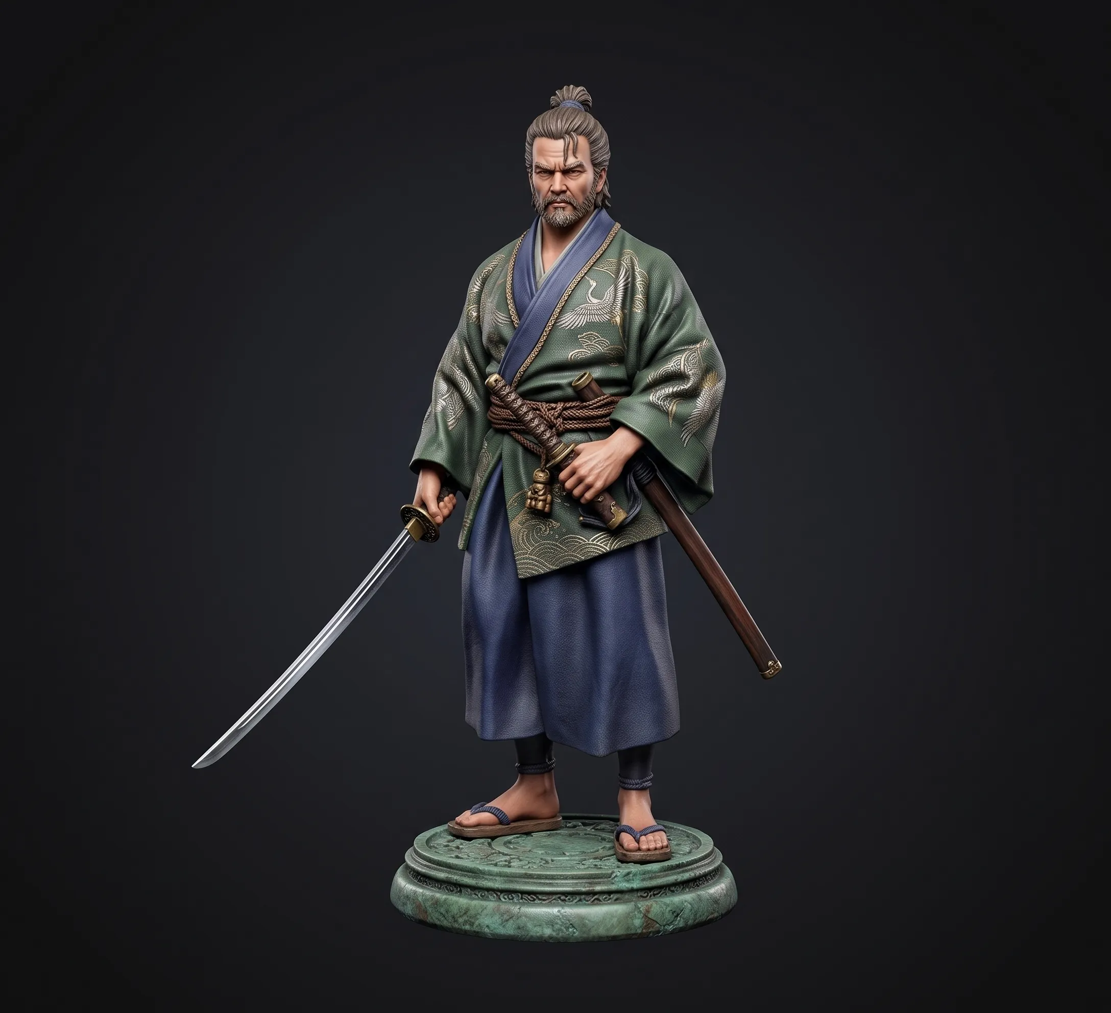 Crested Robe Master Ronin 3D print model
