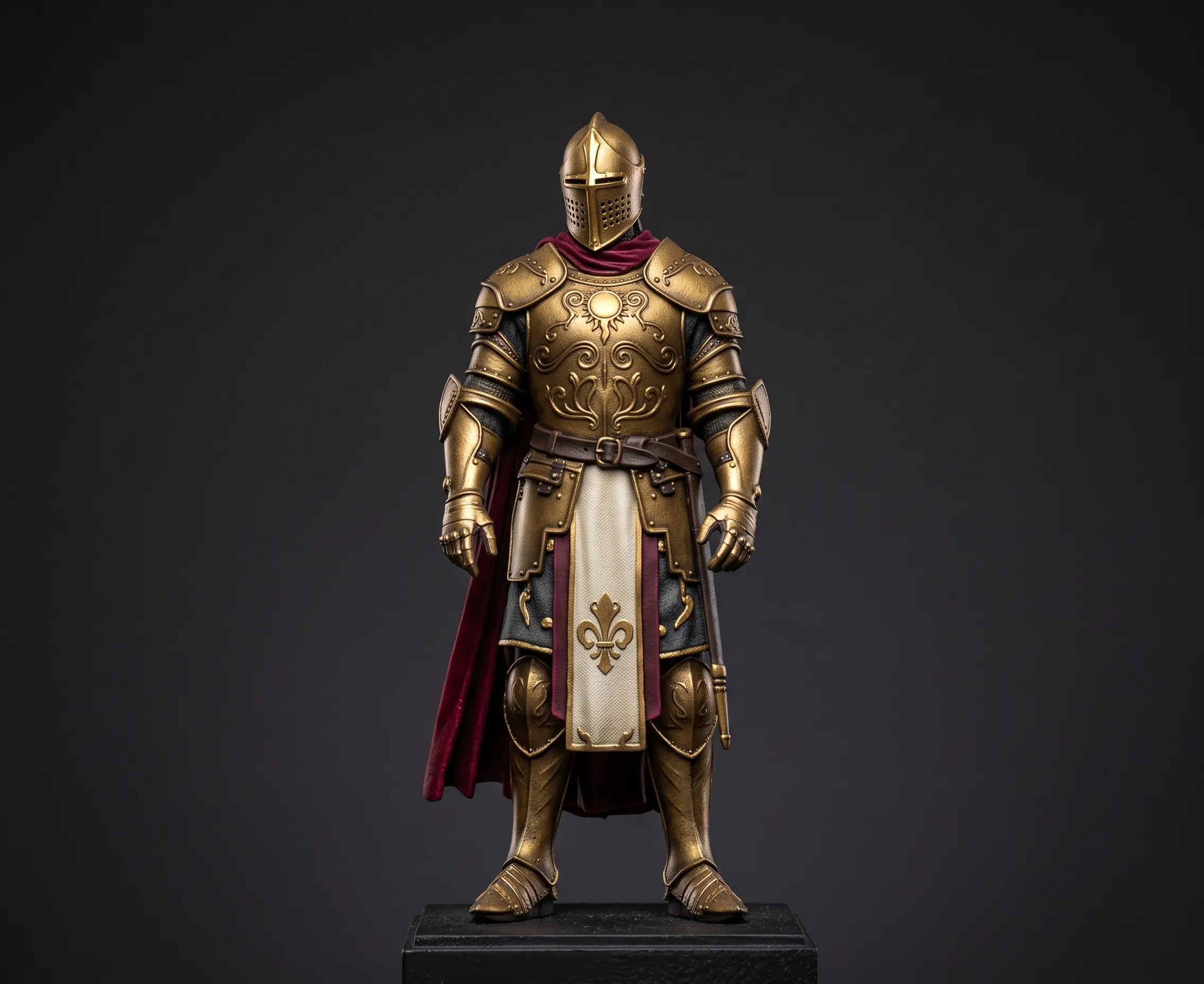 Golden Crusader Knight 3D print model