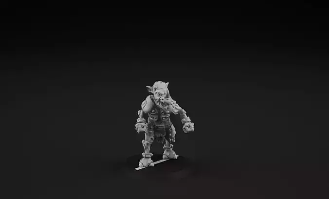 Rhino 4 figurine 3D print model