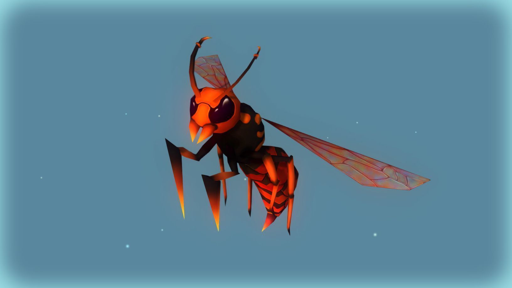 Animated Wasps Pack Low-poly 3D model_4