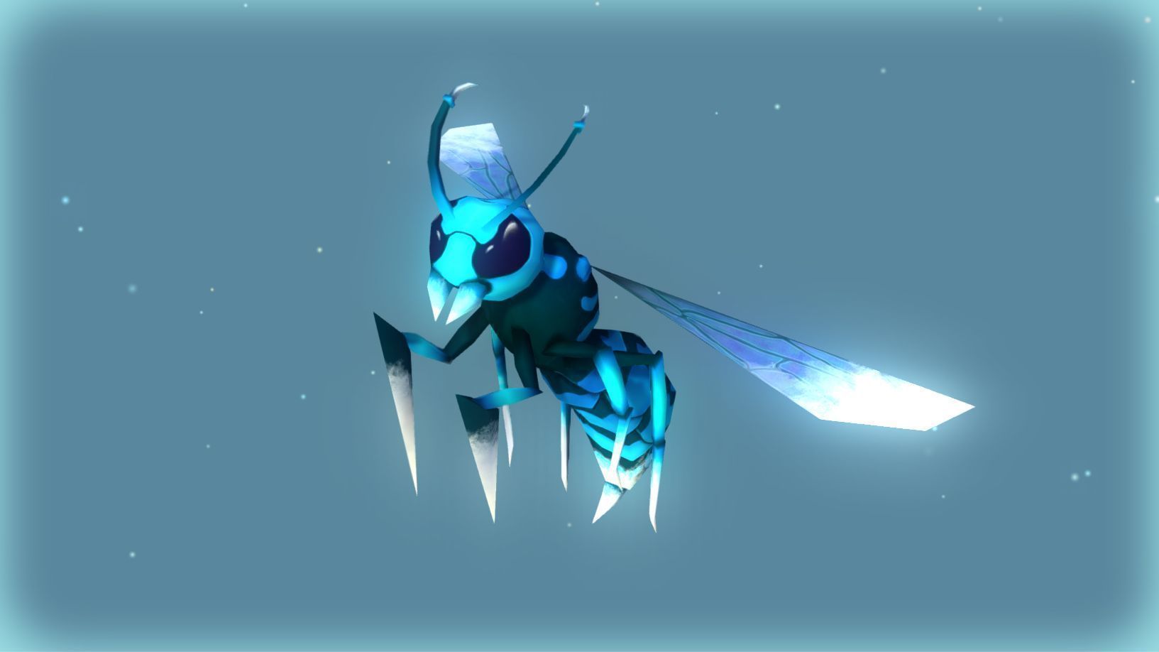 Animated Wasps Pack Low-poly 3D model_5