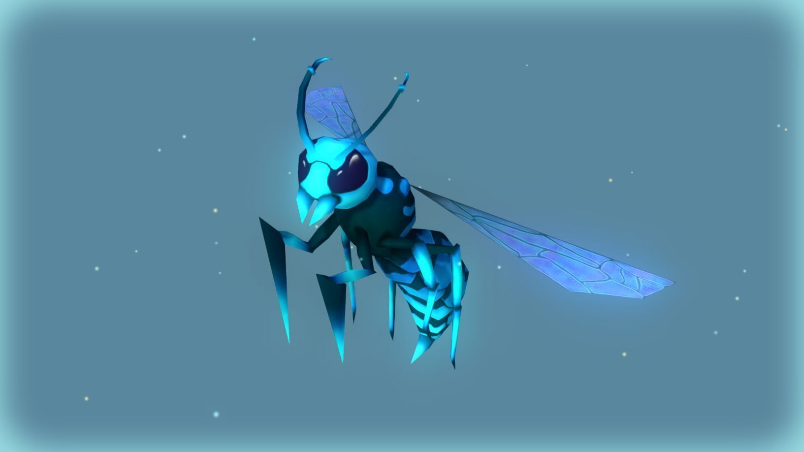 Animated Wasps Pack Low-poly 3D model_7