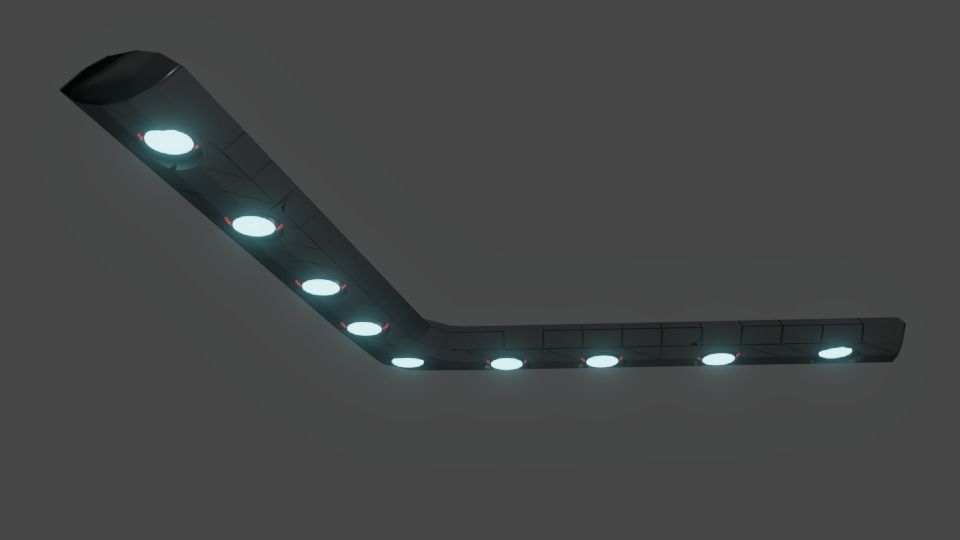 V-Shaped UFO Version 2 3D model_2