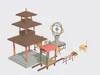 3D model Low Poly Ancient China Set - 24 Assets VR / AR / low-poly ...