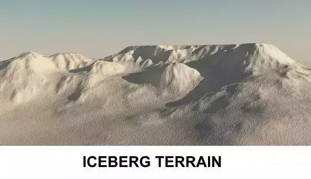 3d Terrain IceBerg 3D model