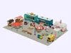 3D model Low Poly Food Truck Park Set - 21 Assets VR / AR / low-poly ...