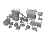 3D model Low Poly Backyard Pet Corner Set - 20 Assets VR / AR / low ...