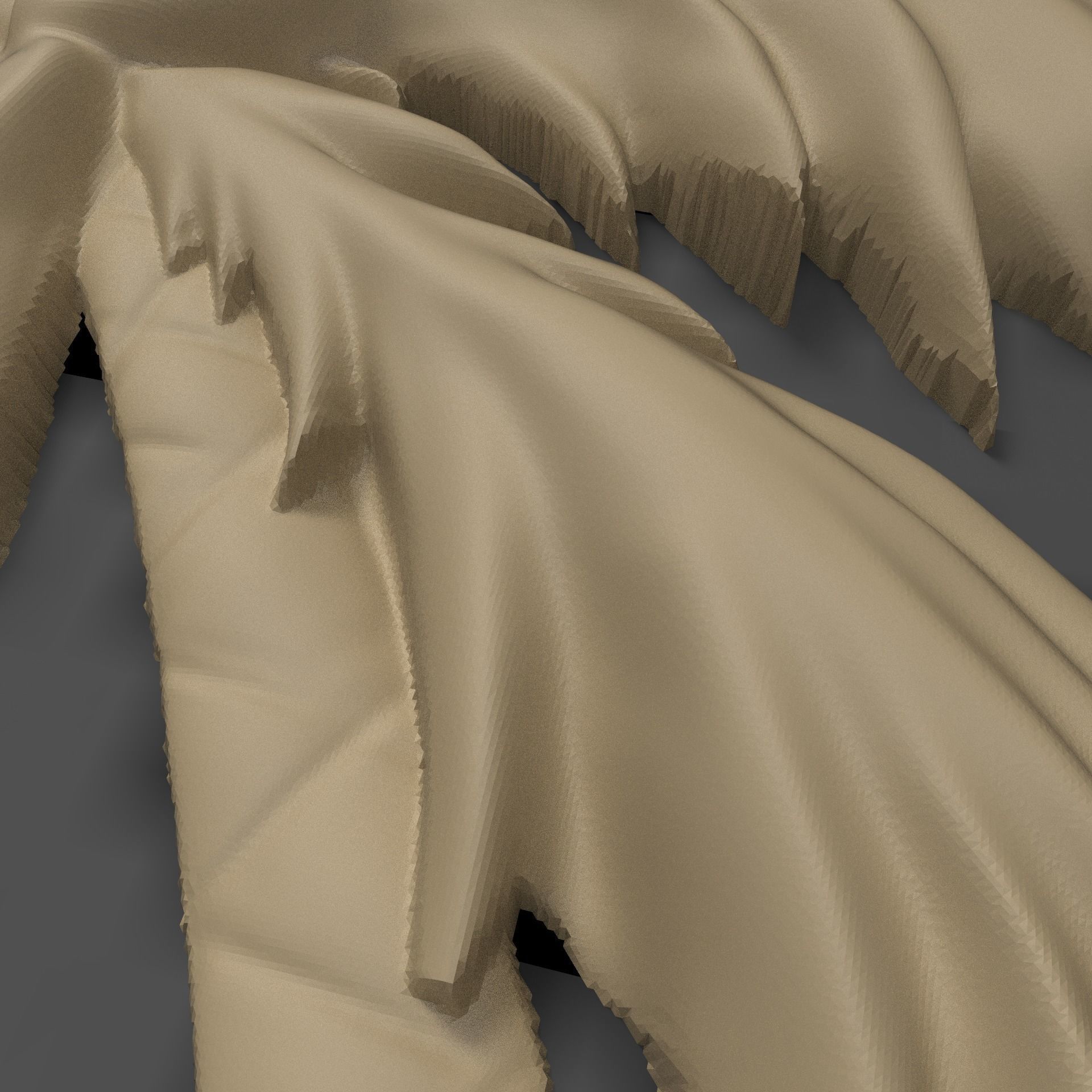 Palm tree bas relief bas relief for CNC 3D print model_2