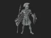 Greek Hoplite Warrior Statue Design 36 - 3D Print Model 3D model 3D ...