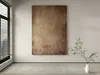Vertical Warm Brown Textured Abstract Painting 3D model | CGTrader