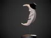 Creepy Moon with Skull Face 3D model 3D printable | CGTrader
