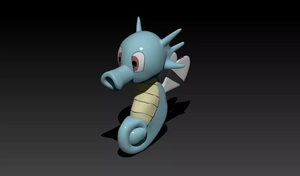 Horsea pokemon seahorse 3D print model_0