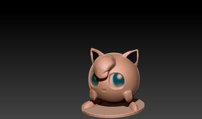 Jigglypuff pokemon figurine 3D print model