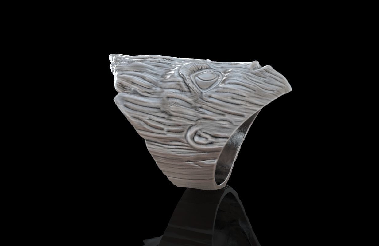 Groot Ring  Guardians of the Galaxy 3D print model_2