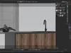Modern Kitchen Countertop C4D Redshift 3D model | CGTrader