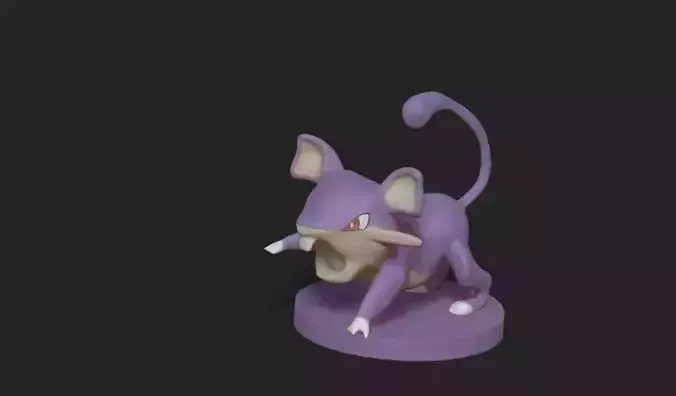 Ratata figurine of pokemon