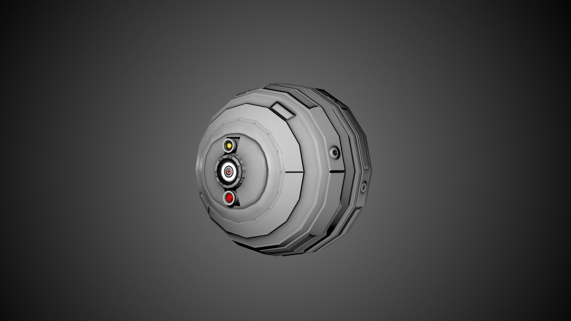 Low-Poly PBR Sphere Bot -- Game-Ready Low-poly 3D model_1