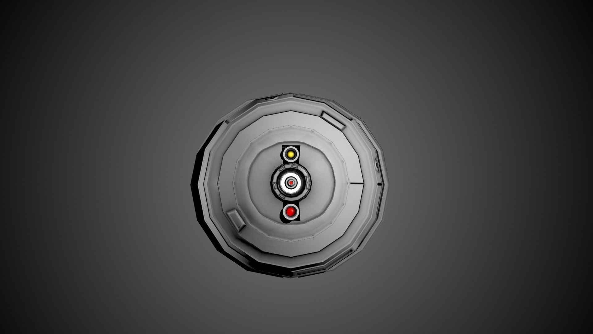 Low-Poly PBR Sphere Bot -- Game-Ready Low-poly 3D model_7