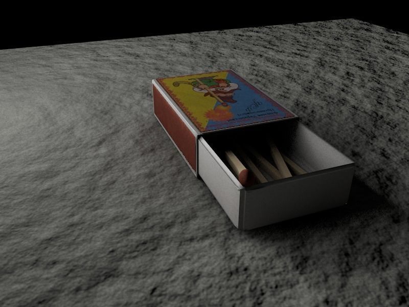 Matchbox box 3D model_2