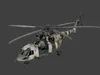 3D model Destroyed Military Attack Helicopter Wreckage 3D Model VR / AR ...