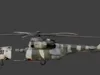 3D model Destroyed Military Attack Helicopter Wreckage 3D Model VR / AR ...