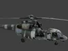 3D model Destroyed Military Attack Helicopter Wreckage 3D Model VR / AR ...