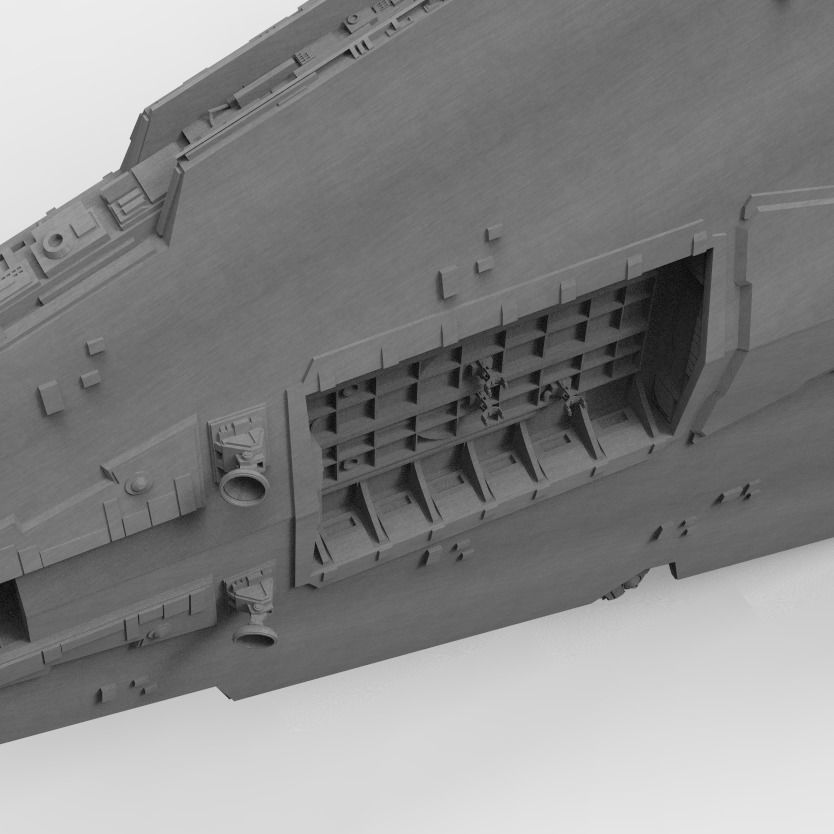 Imperial II Star Destroyer Star Wars - High detail level 3D model_15