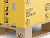 Industrial Pallet with Cardboard Boxes Mockup Texture | CGTrader