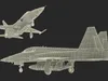 Iranian HESA Saeqeh Fighter Aircraft Simplified 3D model | CGTrader