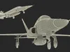 Iranian HESA Saeqeh Fighter Aircraft Simplified 3D model | CGTrader
