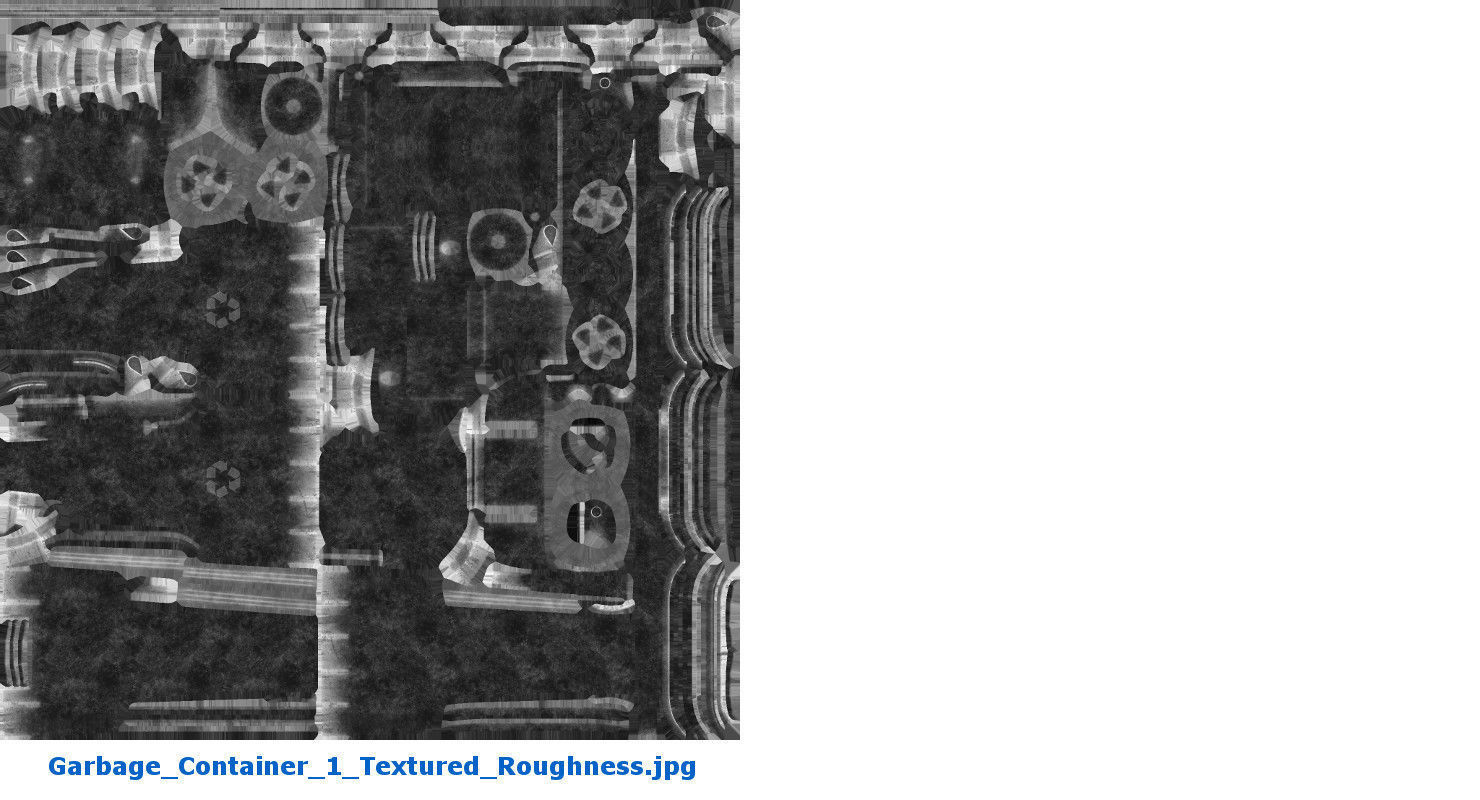 Garbage Container 1 Textured 3D model_14